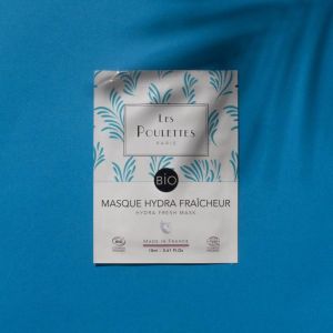 Les Poulettes Masque Hydra Fraîcheur coton BIO - sachet 18 ml
