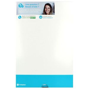 SENSURA MIO FLEX HAUT DEBIT POCHE OUVERTE Poche vidable, système 2 pièces, haut débit, textile neutre opaque, diamètre 70 mm (ref. 186511), bt 30