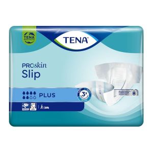 TENA PROSKIN SLIP PLUS Change complet hypoallergénique, sans latex, pour incontinence urinaire, extrasmall (ref. 710430), sac 30
