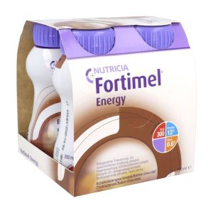 FORTIMEL ENERGY Denrée alimentaire destinée à des fins médicales spéciales, chocolat, 200 ml x 4