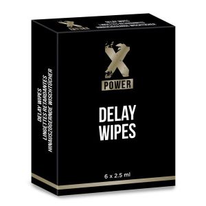 Xpower DELAY WIPES - dosettes gel retard d'éjaculation - 6x4ml