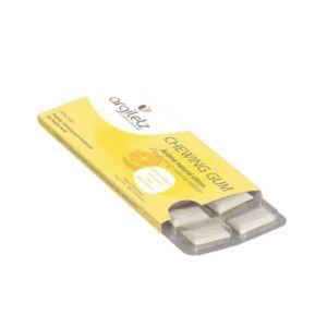 ARGILETZ ARGIL'GUM CITRON Dragée gomme à mâcher à base d'argile, arôme naturel de citron, plaquette 12, présentoir 40