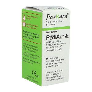 POXKARE Solution d'hydroxyde de potassium 5 % pour application cutanée, fl 2 ml