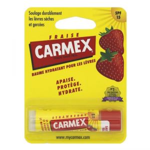 Carmex Fraise Baume Hydratant Lèvres SPF 15 4,9 ml