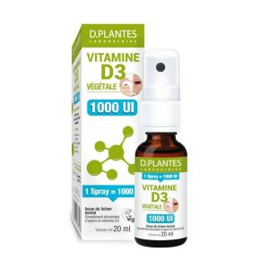 D. Plantes Vitamine D3 1000 UI Végétale spray - 20 ml