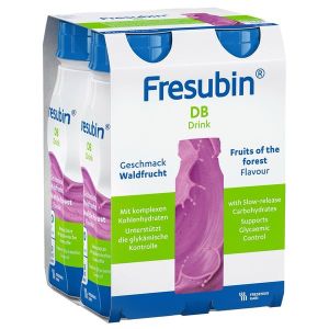 FRESUBIN DB DRINK Denrée alimentaire destinée à des fins médicales spéciales, fruits de la forêt, 200 ml x 4