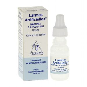 Larmes Artificielles Martinet 1,4 % (Chlorure De Sodium) Collyre 10 Ml En Flacon Compte-Gouttes