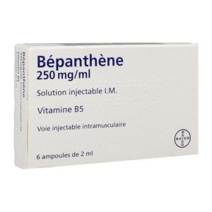 BEPANTHENE 250 MG/ML SOLUTION INJECTABLE IM B/6