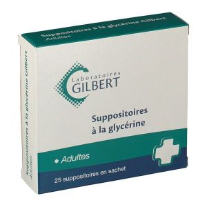 Suppositoires A La Glycerine Gilbert Adultes Suppositoire B/25