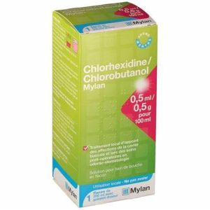 Chlorhexidine/Chlorobutanol Viatris 0,5 Ml/0,5 G Pour 100 Ml Solution Pour Bain De Bouche En Flacon B/200