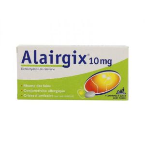 Alairgix Allergie Cetirizine 10 Mg Comprime A Sucer Secable B/7