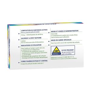 Actifed Allergie Cetirizine 10 Mg Comprime Pellicule Secable B/7
