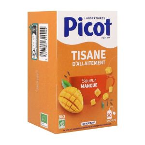 PICOT TISANE D'ALLAITEMENT BIO Tisane bio, saveur mangue, bt 20