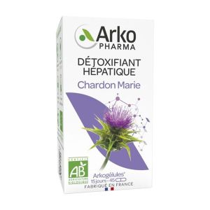 ARKOGELULES CHARDON MARIE BIO Gélule, complément alimentaire à base de Chardon Marie, bt 45