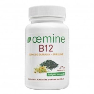 OEMINE B12 Gélule, complément alimentaire à base de germe de sarrasin et spiruline*, pot 60