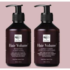 NEW NORDIC HAIR VOLUME SHAMPOOING+CONDITIONNER FLACON 250 ML PROMO 2