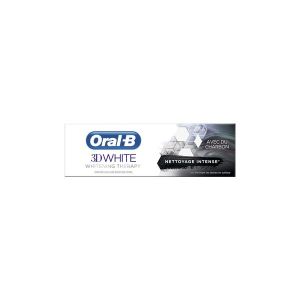 ORAL B 3D White Nettoyage Intense avec du Charbon 75 ml