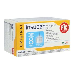 INSUPEN ORIGINAL Aiguille pour stylo injecteur d'insuline, G31 x 8 mm, bt 100