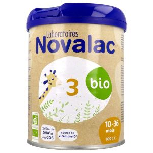NOVALAC BIO 3 Lait de croissance pour nourrisson, bt 800 g