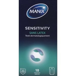 Manix Sensitiv Lubr S/Latex 10