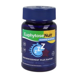 Euphytose Nuit Myrtille Gomme Boite 30