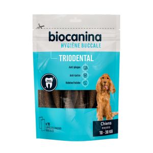 Triodental Lamelles A Macher Moyen Chien 10-30Kg (1 Sachet De 15 Lam) 352,5 G 1