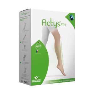 Innothera Actys 20 Ath Pied Ouvert Bas Autofixant Blanc Normal T1 2