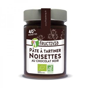 Pâte à tartiner Noisettes chocolat noir BIO - pot 300 g