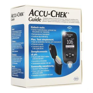 Accu-Chek Guide Set Mg/Dl:Lecteur+Autopiqueur+Lancettes+10Bandelettes+2 Barillets 1