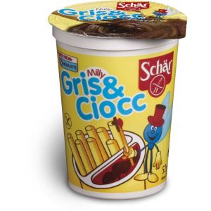 Schar Milly Gris & Ciocc, gobelet avec Grissini et crème au cacao -...