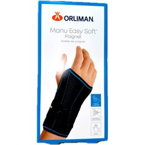 MANU EASY SOFT ORLIMAN POIGNET Attelle de poignet ajustable, à lacet, courte, gauche, taille 1, unité