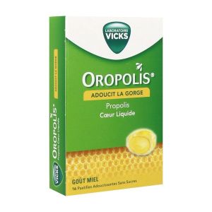 OROPOLIS COEUR LIQUIDE Pastille à sucer, complément alimentaire à base de propolis, bt 16
