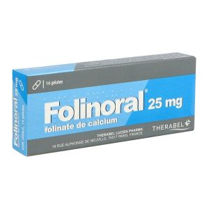 Folinoral 25 Mg (Folinate De Calcium Pentahydrate) Gelules B/14