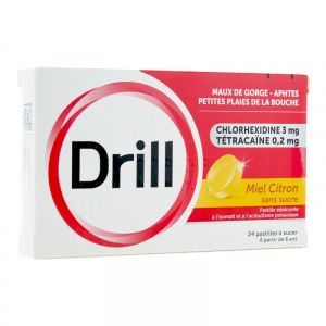 DRILL SANS SUCRE PAMPLEMOUSSE pastille B/24