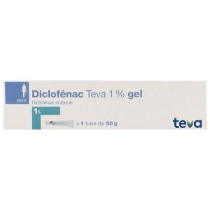 DICLOFENAC TEVA Gel 1 %, tube 50 g