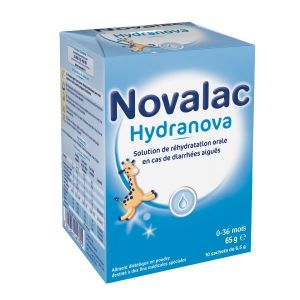 Novalac Hydranova Solute De Rehydratation Orale Pdr Sach 6,5 G Bt 10