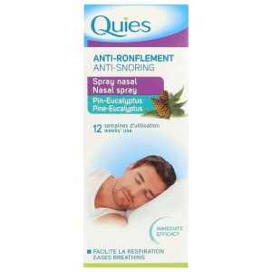 QUIES ANTIRONFLEMENT SPRAY NASAL Spray nasal anti-ronflement, pin - eucalyptus, spray 15 ml