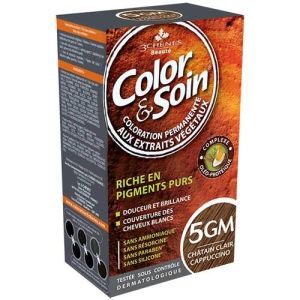 3 Chenes Color & Soin 5 GM - Châtain clair cappuccino - 135 ml