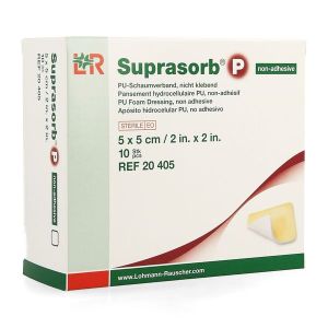 Suprasorb P Hydrocellulaire Non Adhesif 5*5Cm Pansement 10
