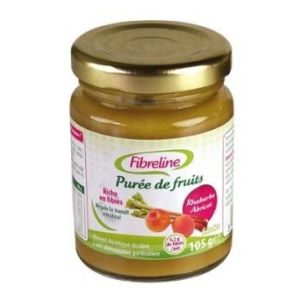 Fibreline Puree Fruits Rhubarbe-Abricot Pot 1 G 105