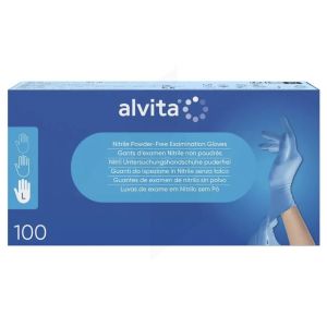 Alvita Gants Nitrile Boite Large 100