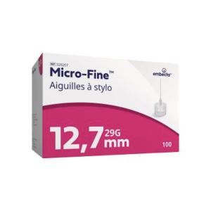 MICRO-FINE Aiguille pour stylo injecteur, stérile, bt 100
