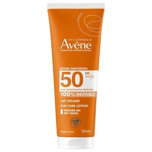 AVENE LAIT SOLAIRE SPF 50 100 % INVISIBLE Lait solaire haute protection, SPF 50, tube 250 ml