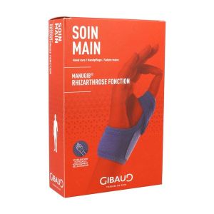 MANUGIB RHIZARTHROSE FONCTION Orthèse de poignet pouce d'immobilisation légère, gauche, taille 2, unité