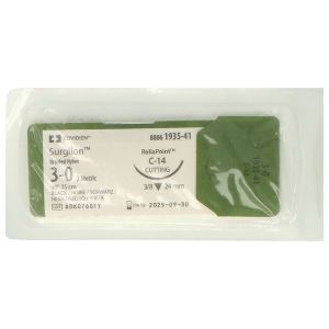 Surgilon Triangulaire 3/8 24Mm (Fil Noir 2 3/0 75Cm) Aig Sach 1