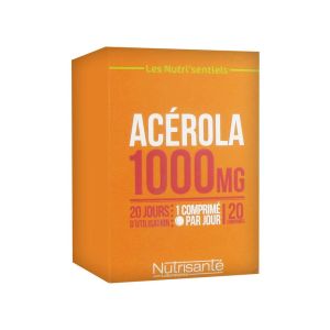 Nutrisanté Les Nutri'Sentiels Acérola 1000 mg 20 Comprimés