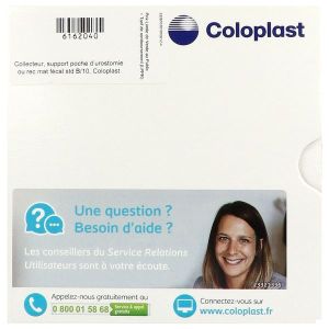 SENSURA FLEX SUPPORT STANDARD Support porte-poche souple, système 2 pièces, à couplage adhésif, diamètre 35 mm (ref. 101010), bt 10