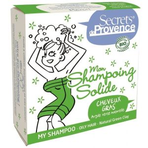 Secrets de provence Shampoing solide à l'argile verte sans sulfate BIO cheveux...