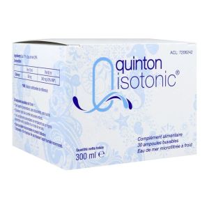 QUINTON ISOTONIC Ampoule buvable isotonique d'eau de mer, stérile, bt 30