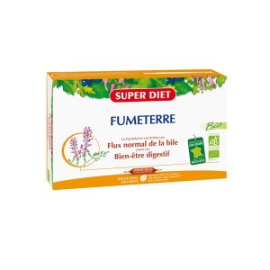 Super Diet - Fumeterre Bio - coffret 20 ampoules de 15 ml